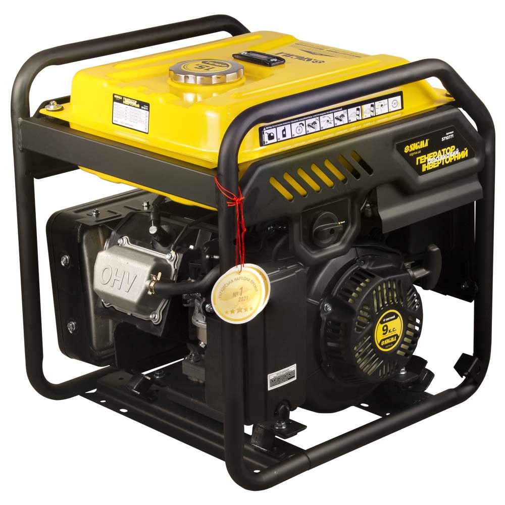 Генератор інверторний бензиновий Sigma 220В 5.5/6.0кВт 15л 4-х тактний з виводом під АВР