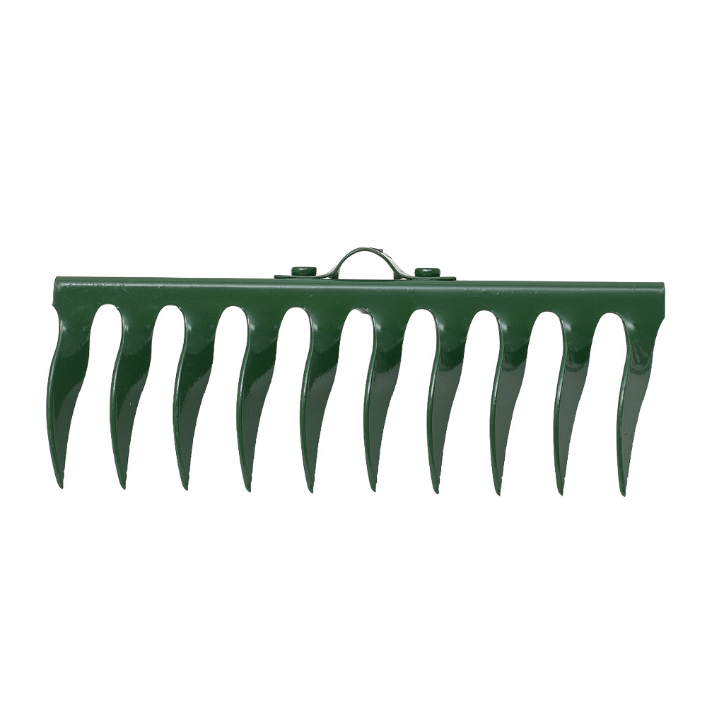 Граблі Grad садові кручені 10 зубців 265 x 82 мм заклепувальне кріплення
