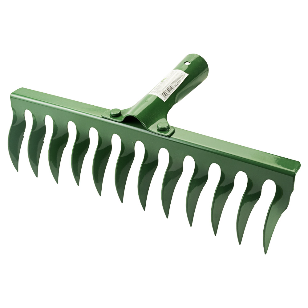Граблі Grad садові кручені 12 зубців 320 x 82 мм заклепувальне кріплення