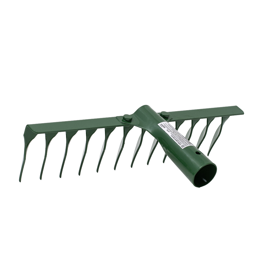 Граблі Grad садові кручені 12 зубців 320 x 82 мм заклепувальне кріплення