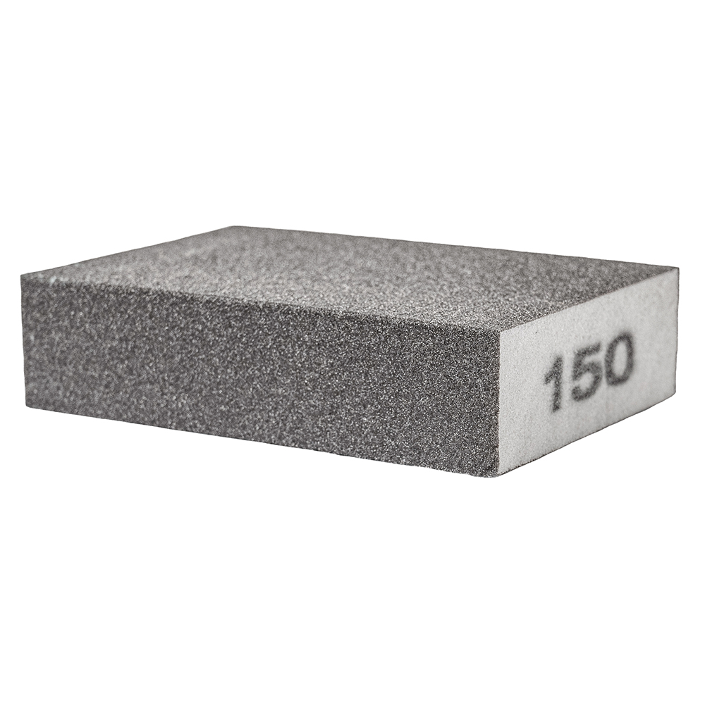 Губка шліфувальна Sigma чотиристороння 100 х 70 х 25 мм P150