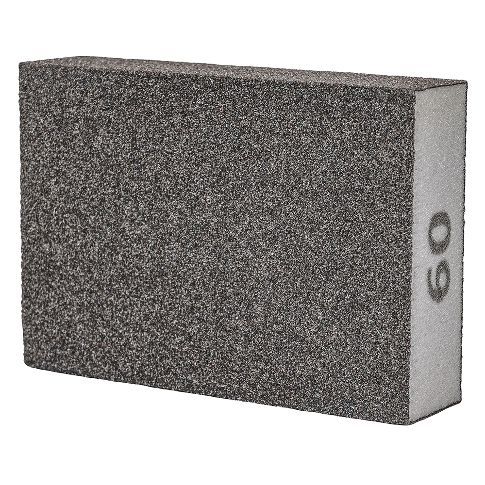 Губка шліфувальна Sigma чотиристороння 100 х 70 х 25 мм P60