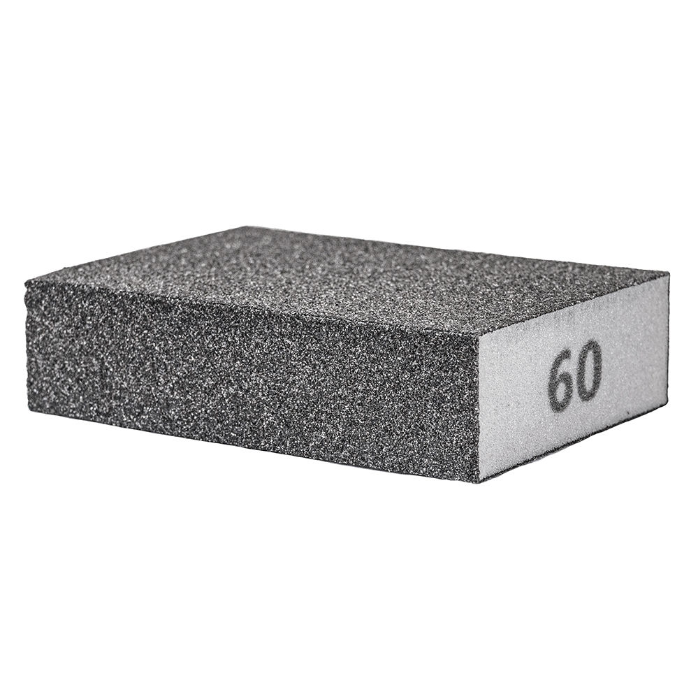 Губка шліфувальна Sigma чотиристороння 100 х 70 х 25 мм P60