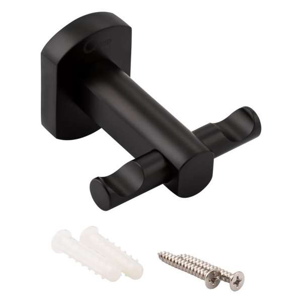 Крючок Qtap Liberty двойной Black (QTLIBBLM1154)