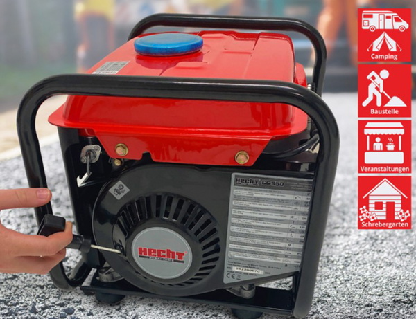Генератор бензиновый Hecht GG 950 DC 230В 0.7/0.7 кВт 2-тактный