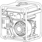 Генератор бензиновий інверторний Vitals IG 2.3bl 230 В 2.3/2.6 кВт 4-тактний ручний запуск