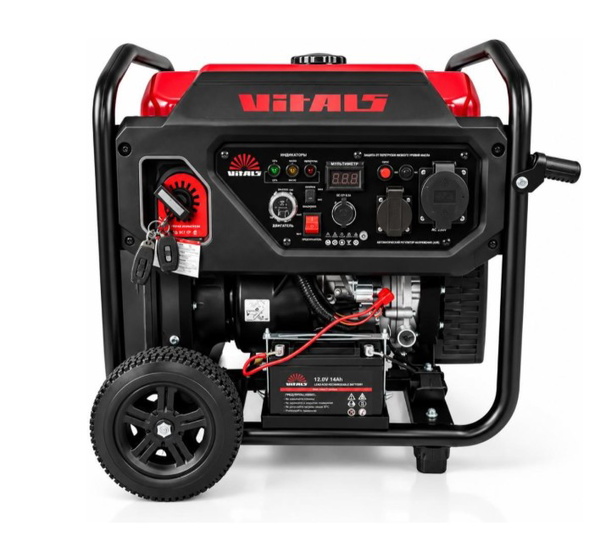 Генератор бензиновий інверторний Vitals Master IG 7.5ba dual power 230-400 В 7.0/7.5 кВт 4-тактний електрозапуск
