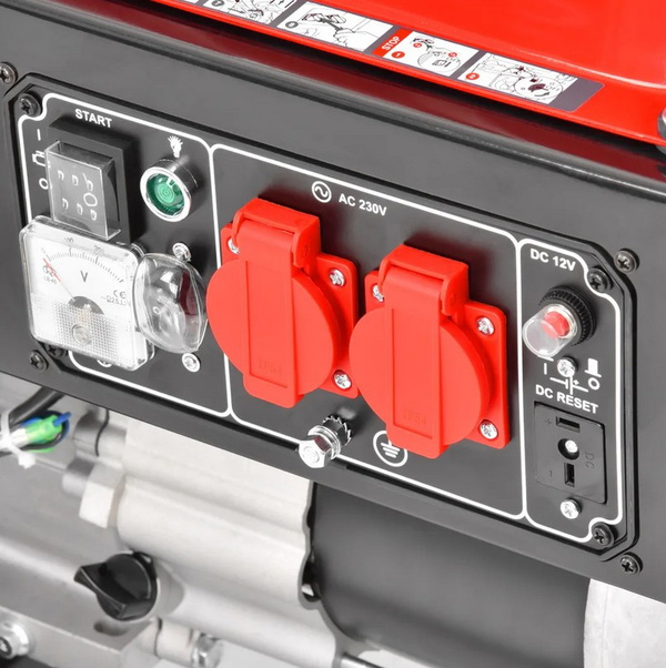 Генератор бензиновый однофазный Hecht GG 3300W 230 В 2.6/3.0 кВт 4-тактный ручной запуск
