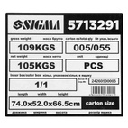 Генератор дизельный Sigma 230 В 5.0/5.5 кВт 4-тактный электрозапуск