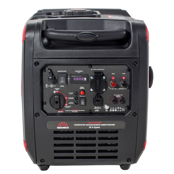 Генератор газ/бензин інверторний Vitals Master IG 4.2gset 230 В 4.2/4.5 кВт 4-тактний електрозапуск
