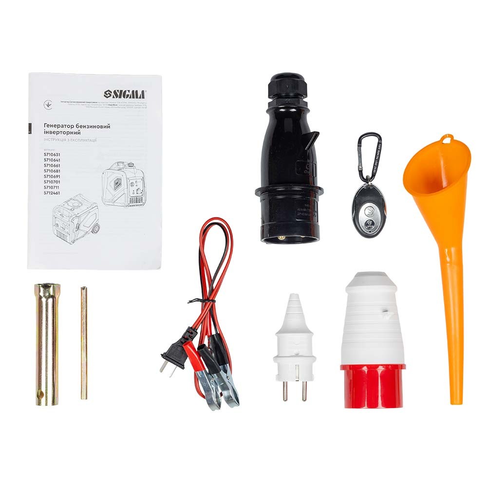 Генератор инверторный бензиновый Sigma 230-400В 8.0/8.8кВт 50дБ 4-тактный электрозапуск