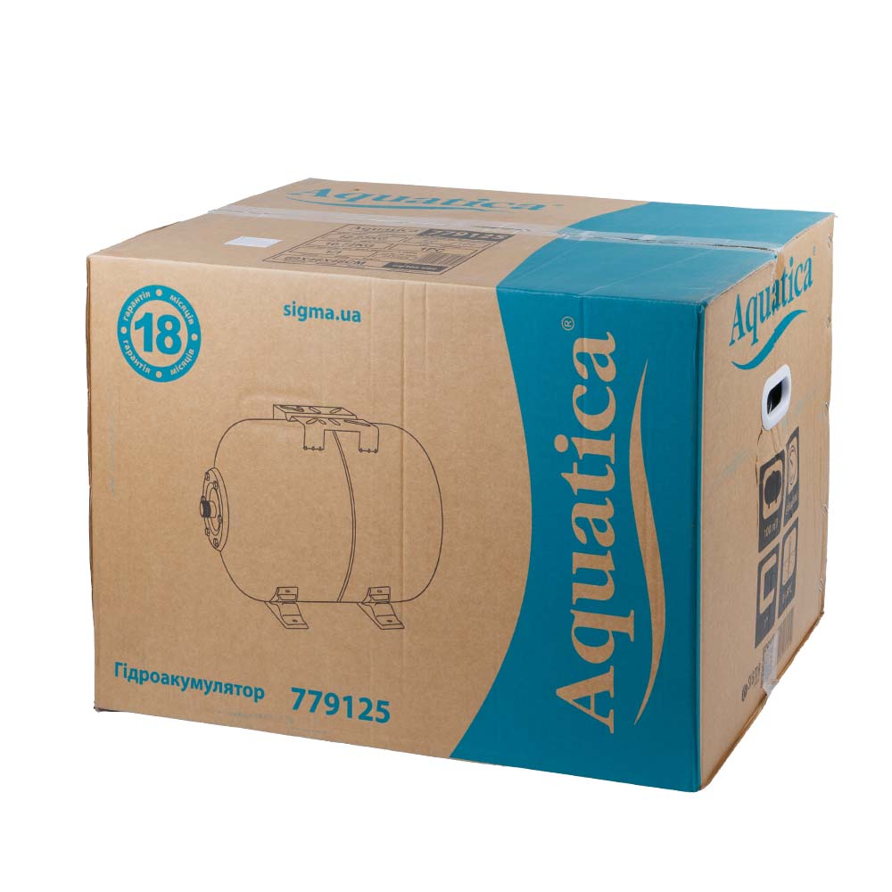 Гідроакумулятор Aquatica горизонтальний 100 л