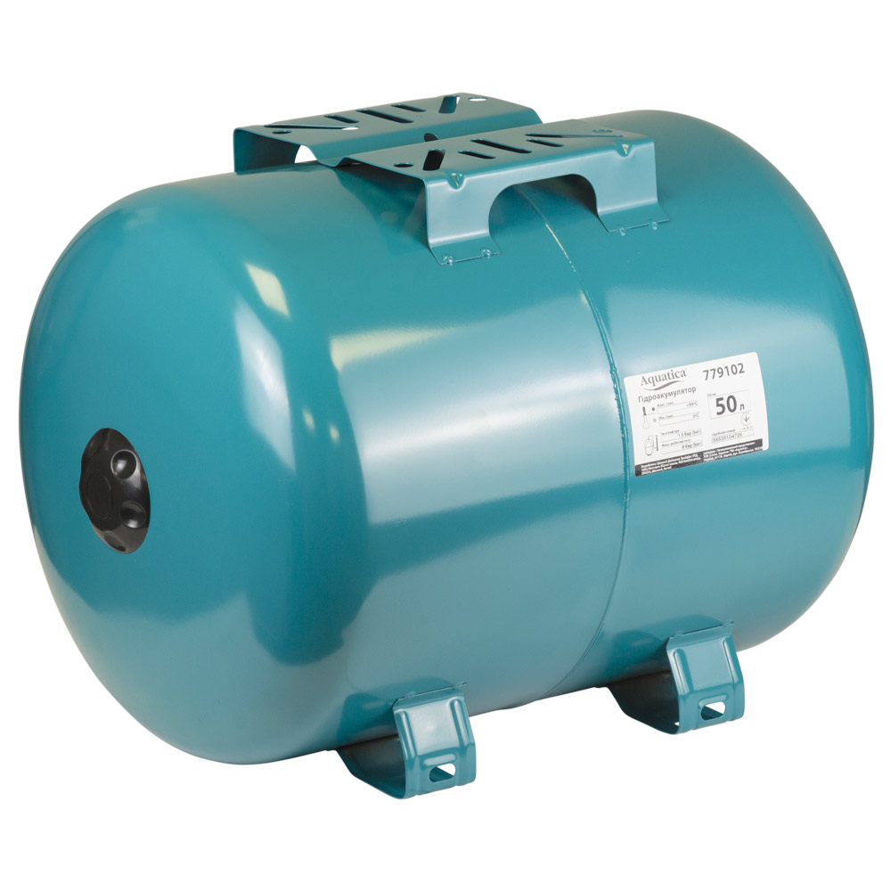 Гідроакумулятор Aquatica горизонтальний 50 л тип EU