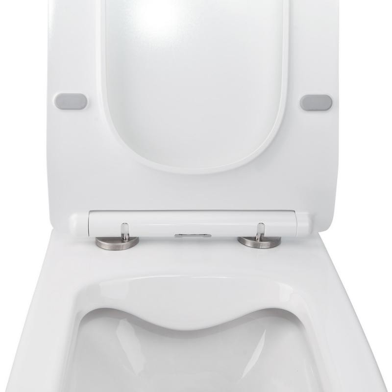 Готове рішення Qtap для ванної кімнати: підвісний унітаз Crow Rimless 520 х 360 х 290 + комплект інсталяції Nest 4 в 1 (лінійна клавіша Black mat)