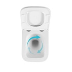 Готовое решение Qtap для ванной комнаты: подвесной унитаз Gemini Ultra Quiet 485 x 340 x 350 + комплект инсталляции Standard (линейная кнопка White)