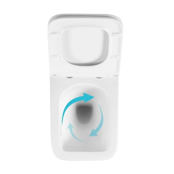 Готовое решение Qtap для ванной комнаты: подвесной унитаз Gemini Ultra Quiet 520 x 360 x 350 + комплект инсталляции Standard (линейная кнопка Black)