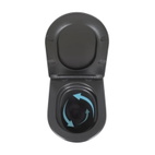 Готовое решение Qtap для ванной комнаты: подвесной унитаз Robin New Ultra Quiet 490 x 365 x 325 + комплект инсталляции Standard (линейная кнопка Black)
