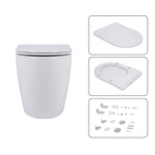 Готовое решение Qtap для ванной комнаты: подвесной унитаз Robin Ultra Quiet 520 x 365 x 365 + комплект инсталляции Nest 4 в 1 (круглая клавиша Satin)
