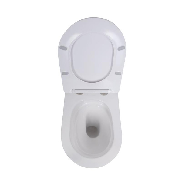 Готовое решение Qtap для ванной комнаты: подвесной унитаз Robin Ultra Quiet 520 x 365 x 365 + комплект инсталляции Nest 4 в 1 (квадратная клавиша Satin)
