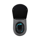Готовое решение Qtap для ванной комнаты: подвесной унитаз Taurus Ultra Quiet Black 515 x 360 x 350 черный + комплект инсталляции Standard (линейная кнопка White)