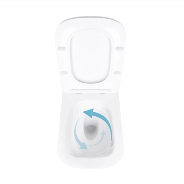 Готовое решение Qtap для ванной комнаты: подвесной унитаз Tern Ultra Quiet 525 x 345 x 360 + комплект инсталляции Standard (круглая кнопка Chrome)