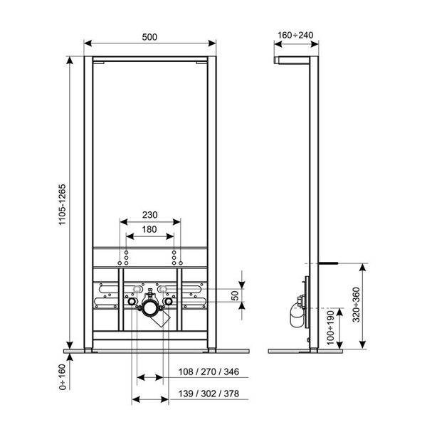 Інсталяція для біде Qtap Nest (QT0155706B)
