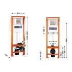 Інсталяція для унітаза Qtap Nest Uni (QT0233M370)