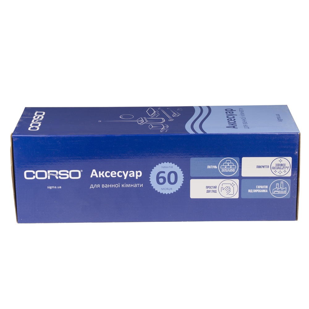 Ершик для унитаза Corso Vico 350×136×110 мм (B)