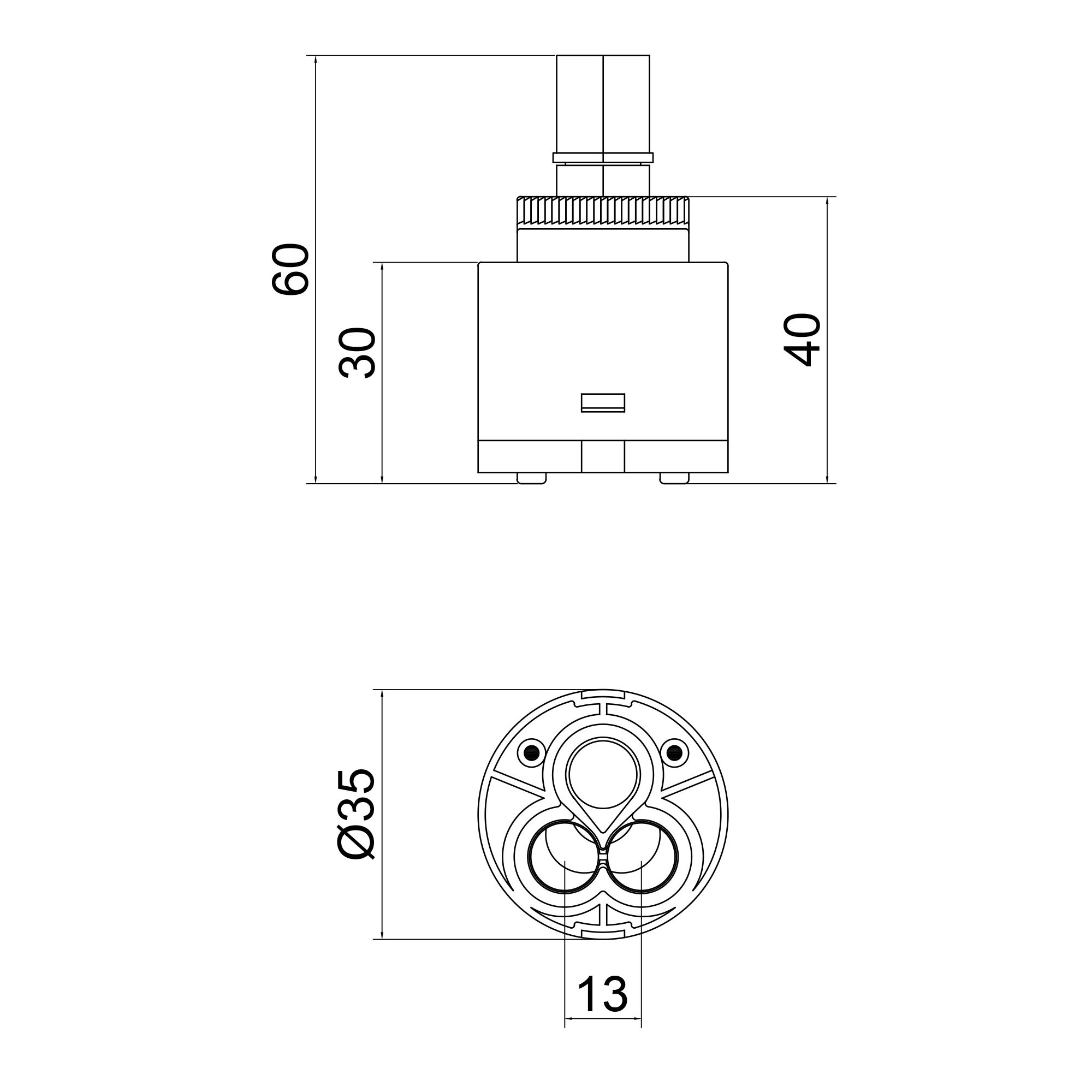 Картридж для смесителя Lidz Repair 35 (k35) (LDREP3525841)