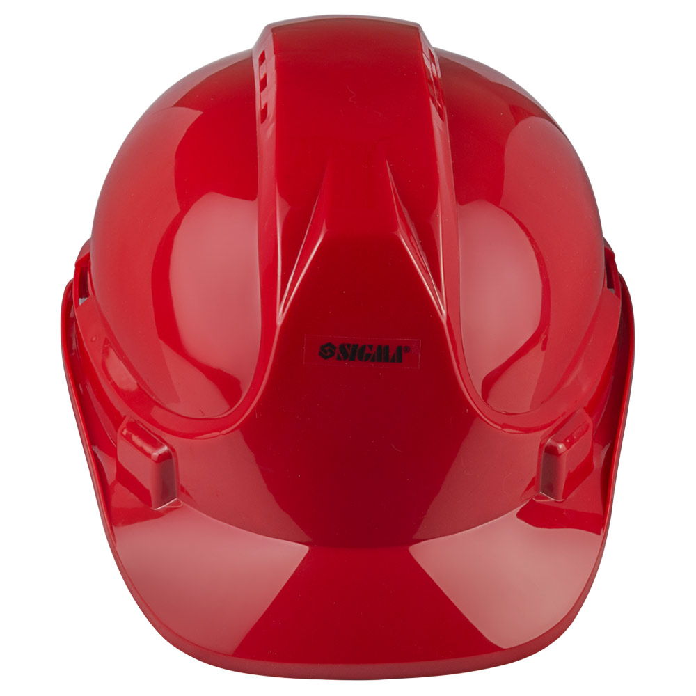 Каска будівельна Sigma 8 точок кріплення (червона)