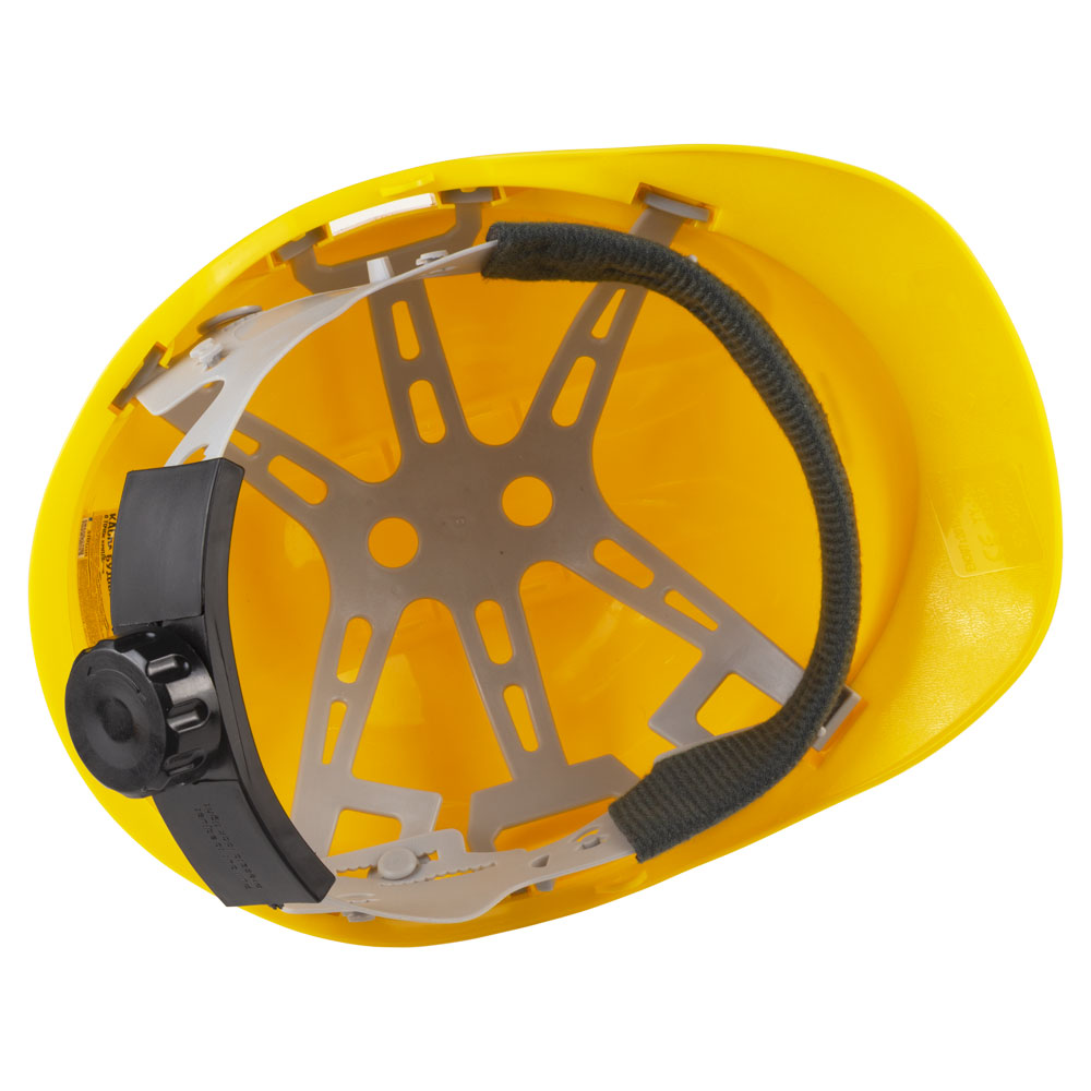 Каска будівельна Sigma 8 точок кріплення (жовта)