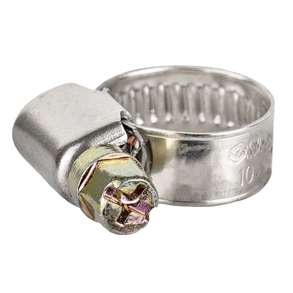 Хомут черв'ячний Sigma нержавіючий 9 мм D10-16 мм 25 шт