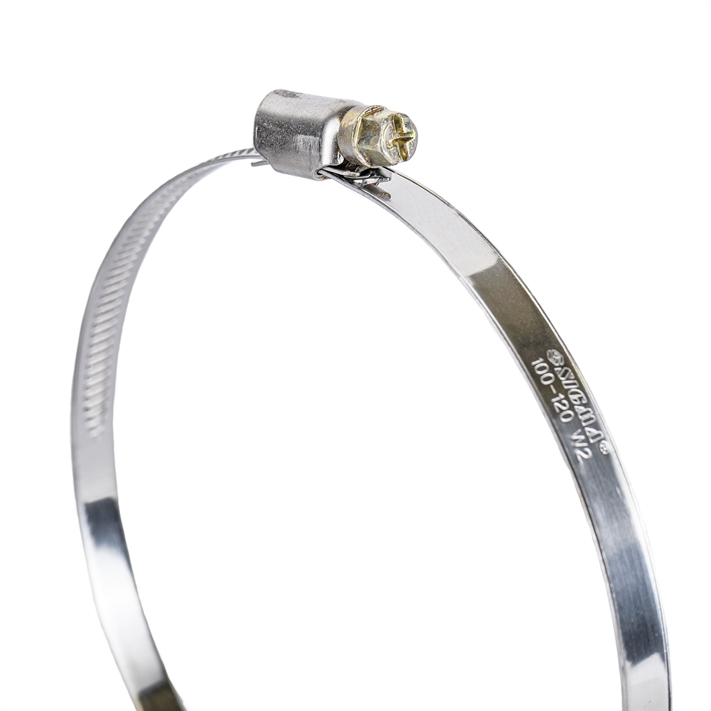 Хомут черв'ячний Sigma нержавіючий 9 мм D100-120 мм 10 шт