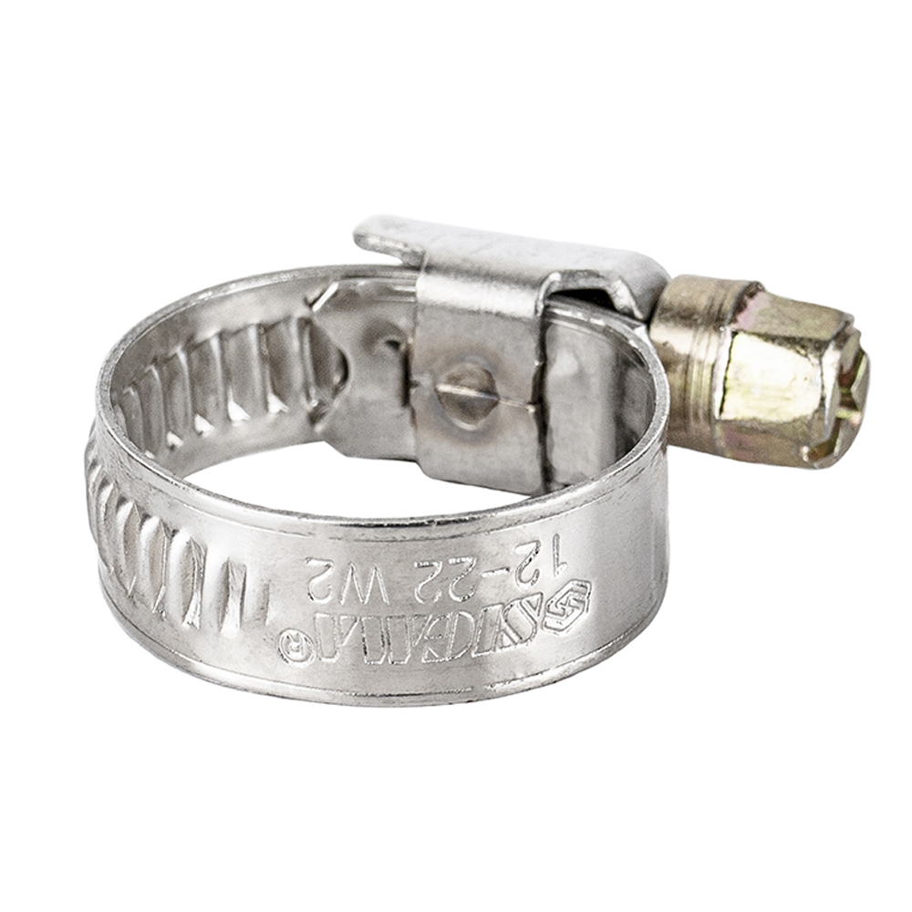 Хомут черв'ячний Sigma нержавіючий 9 мм D12-22 мм 25 шт