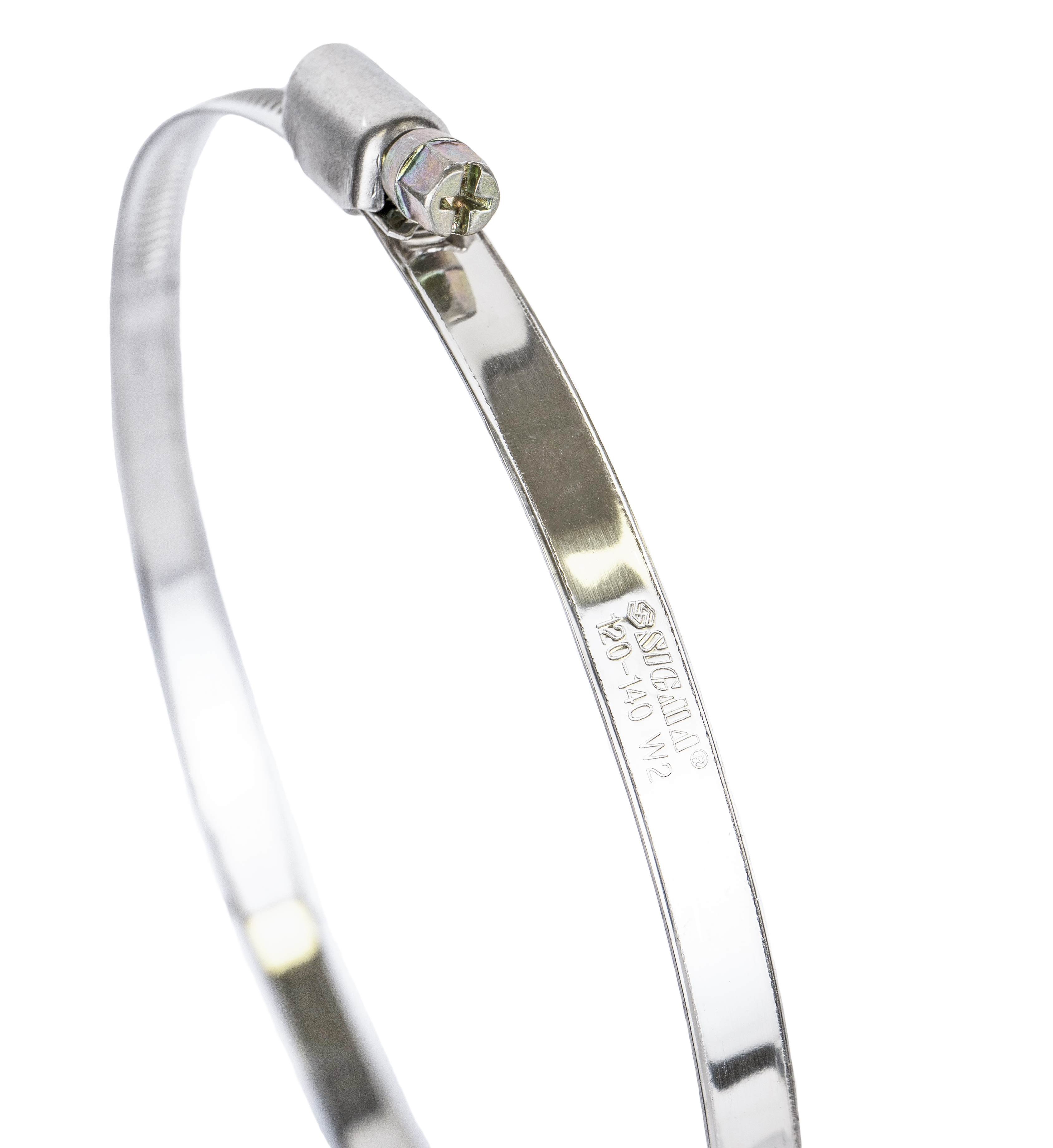 Хомут черв'ячний Sigma нержавіючий 9 мм D120-140 мм 10 шт