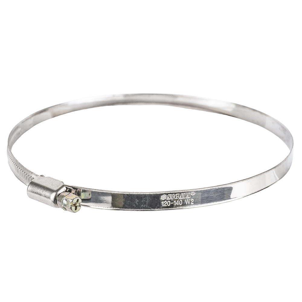 Хомут черв'ячний Sigma нержавіючий 9 мм D120-140 мм 10 шт