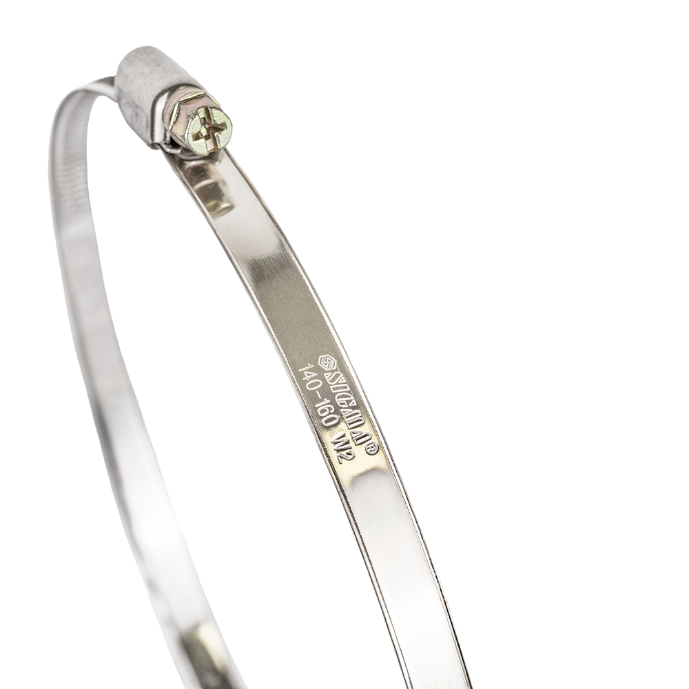 Хомут черв'ячний Sigma нержавіючий 9 мм D140-160 мм 10 шт