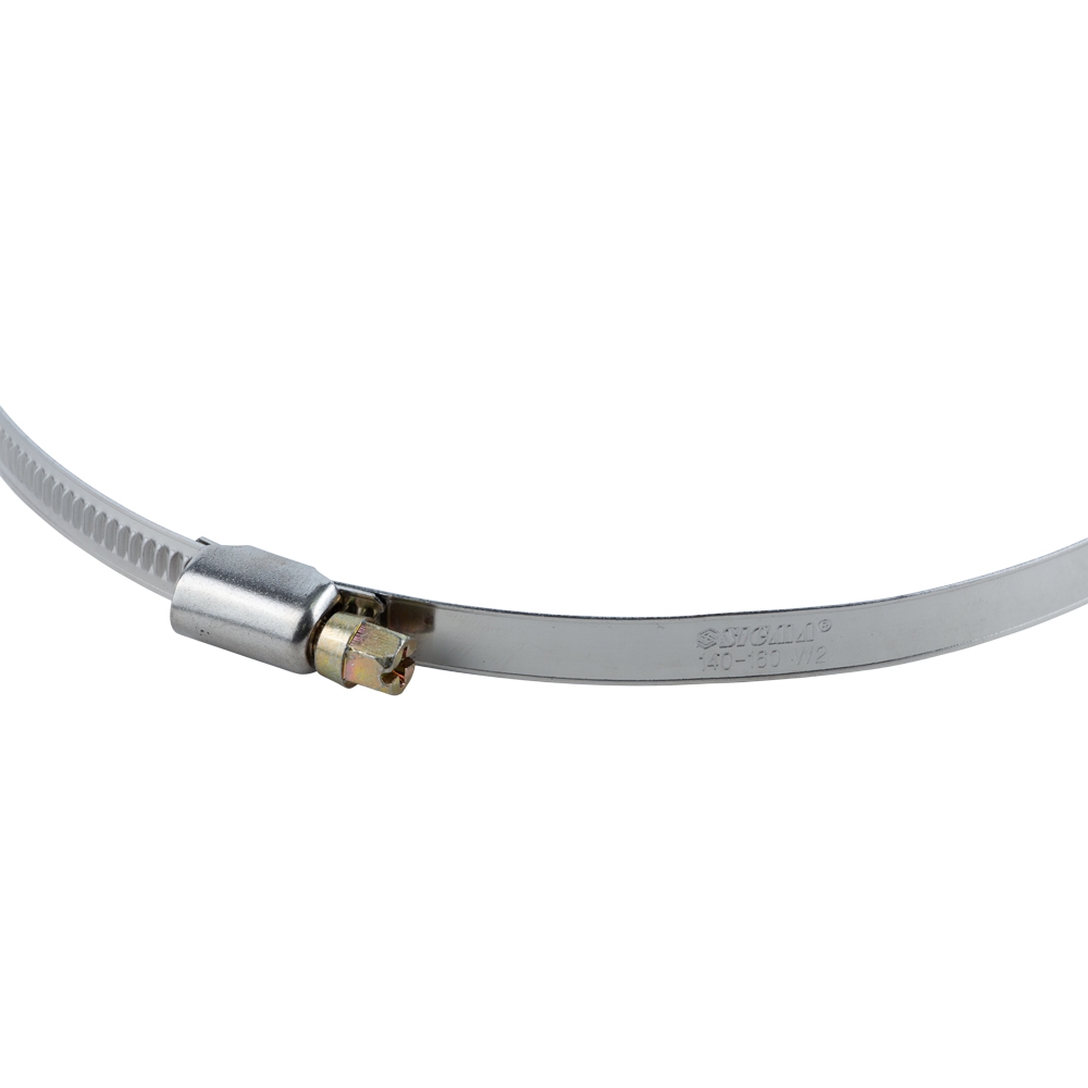 Хомут черв'ячний Sigma нержавіючий 9 мм D140-160 мм 10 шт