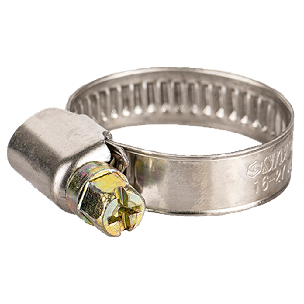 Хомут черв'ячний Sigma нержавіючий 9 мм D16-27 мм 25 шт