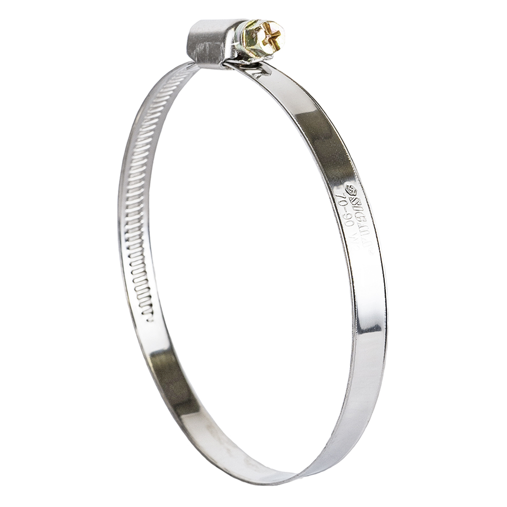 Хомут черв'ячний Sigma нержавіючий 9 мм D70-90 мм 10 шт