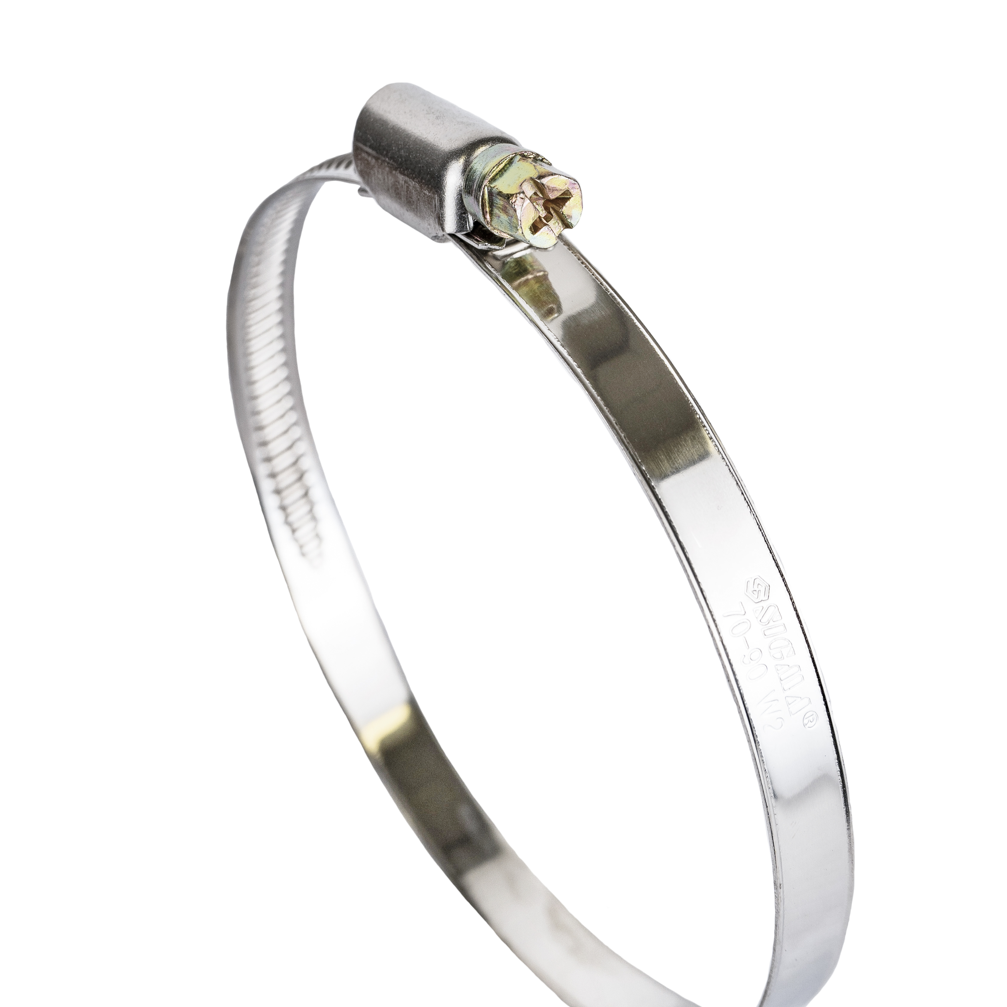 Хомут черв'ячний Sigma нержавіючий 9 мм D70-90 мм 10 шт