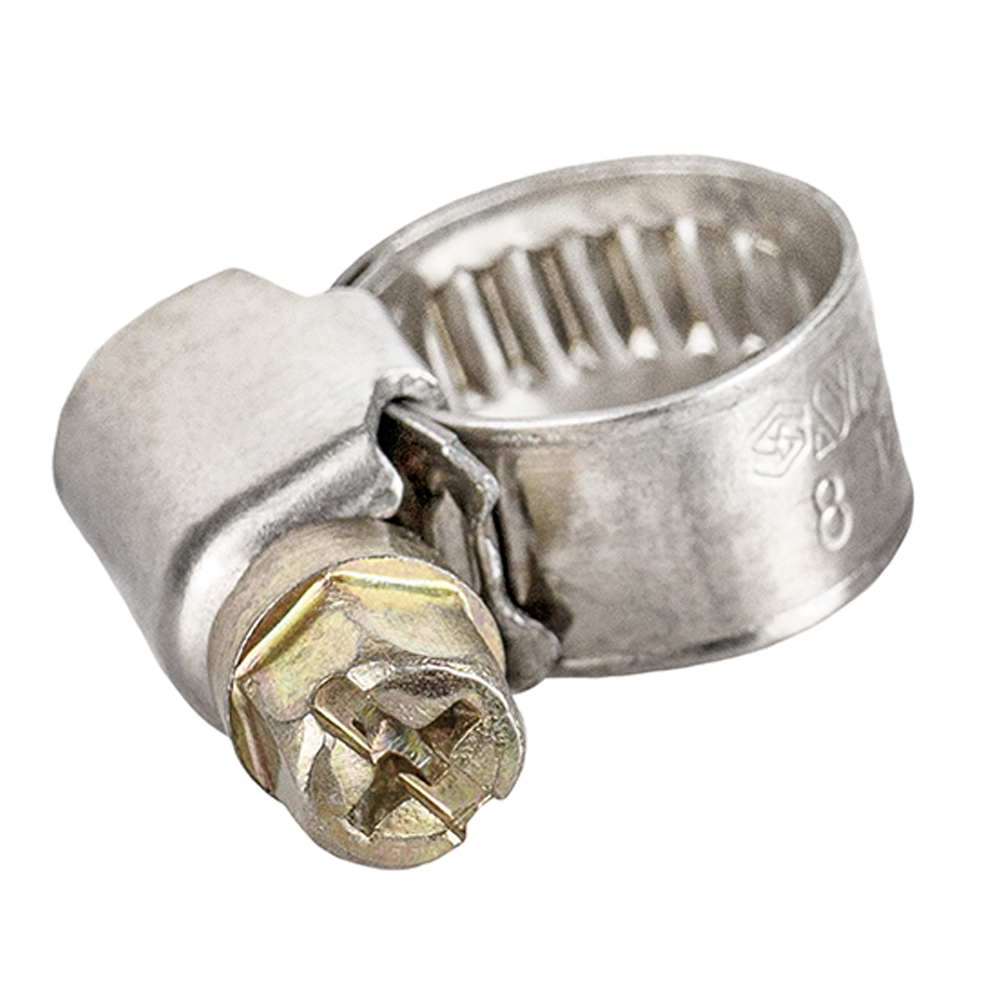 Хомут черв'ячний Sigma нержавіючий 9 мм D8-12 мм 25 шт