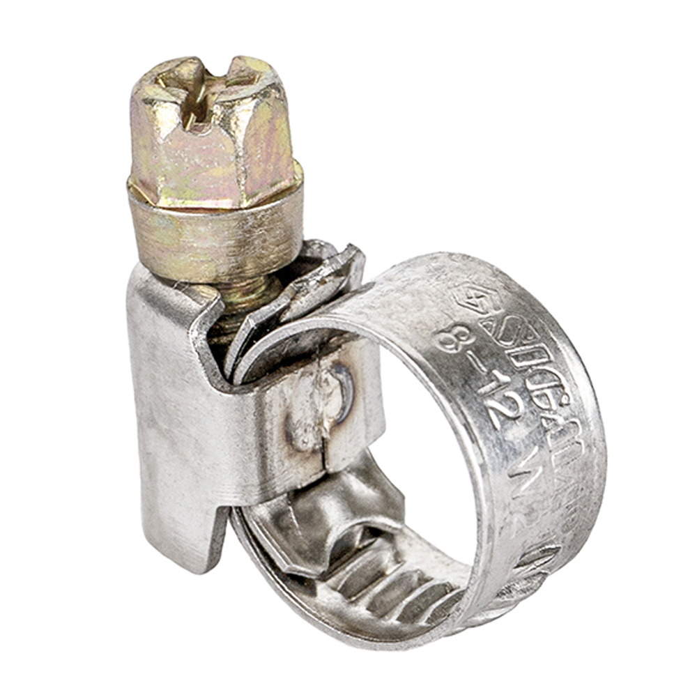 Хомут черв'ячний Sigma нержавіючий 9 мм D8-12 мм 25 шт