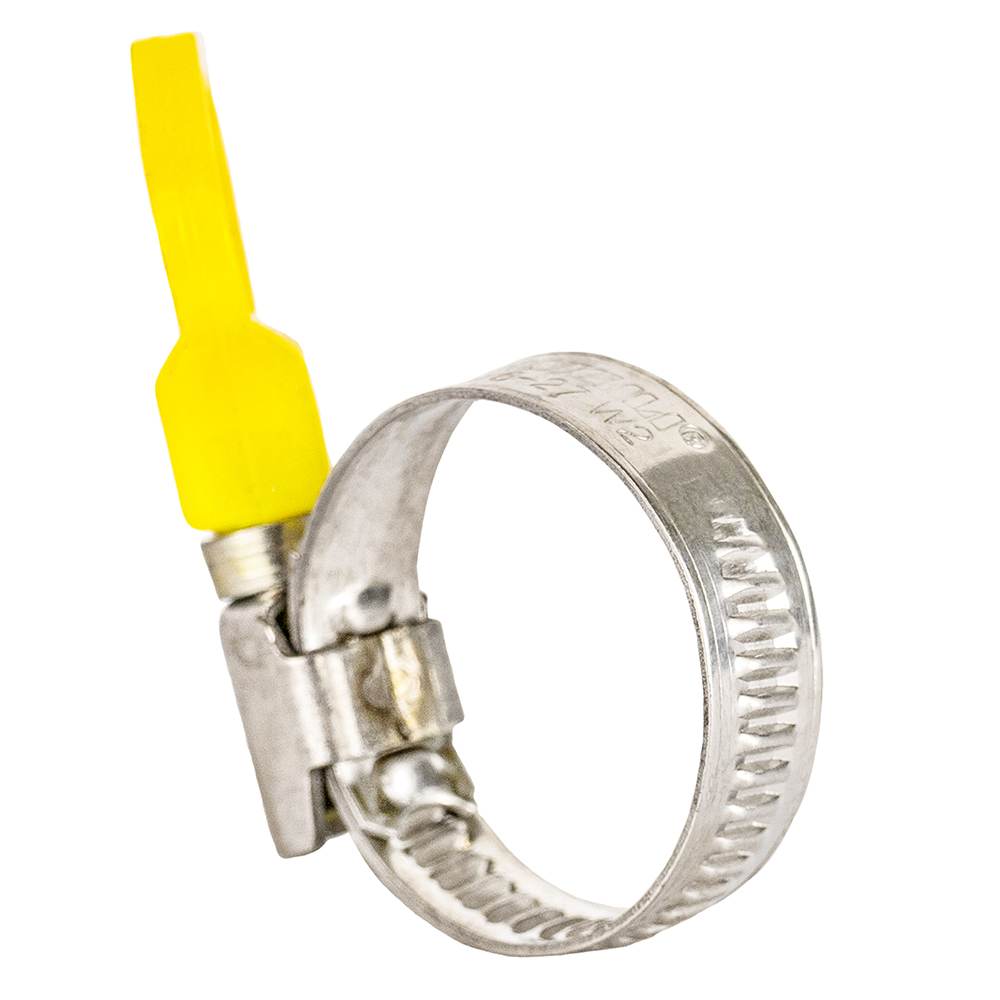 Хомут черв'ячний Sigma нержавіючий з метеликом 9 мм D16-27 мм 25 шт