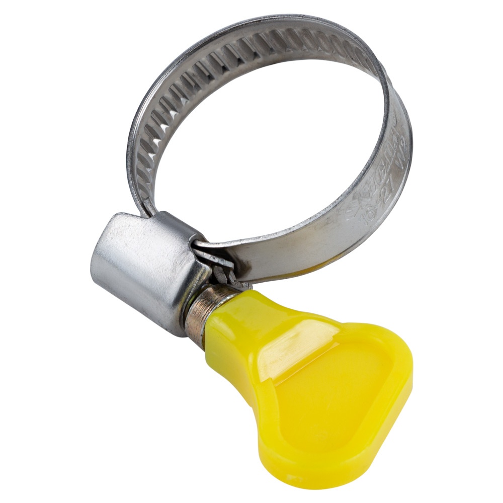 Хомут черв'ячний Sigma нержавіючий з метеликом 9 мм D16-27 мм 25 шт