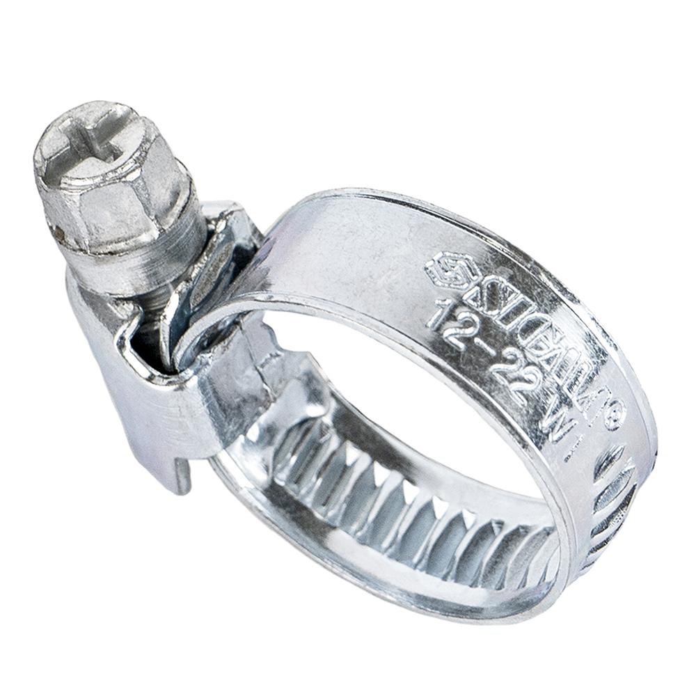 Хомут черв'ячний Sigma оцинкований 9 мм D12-22 мм 25 шт