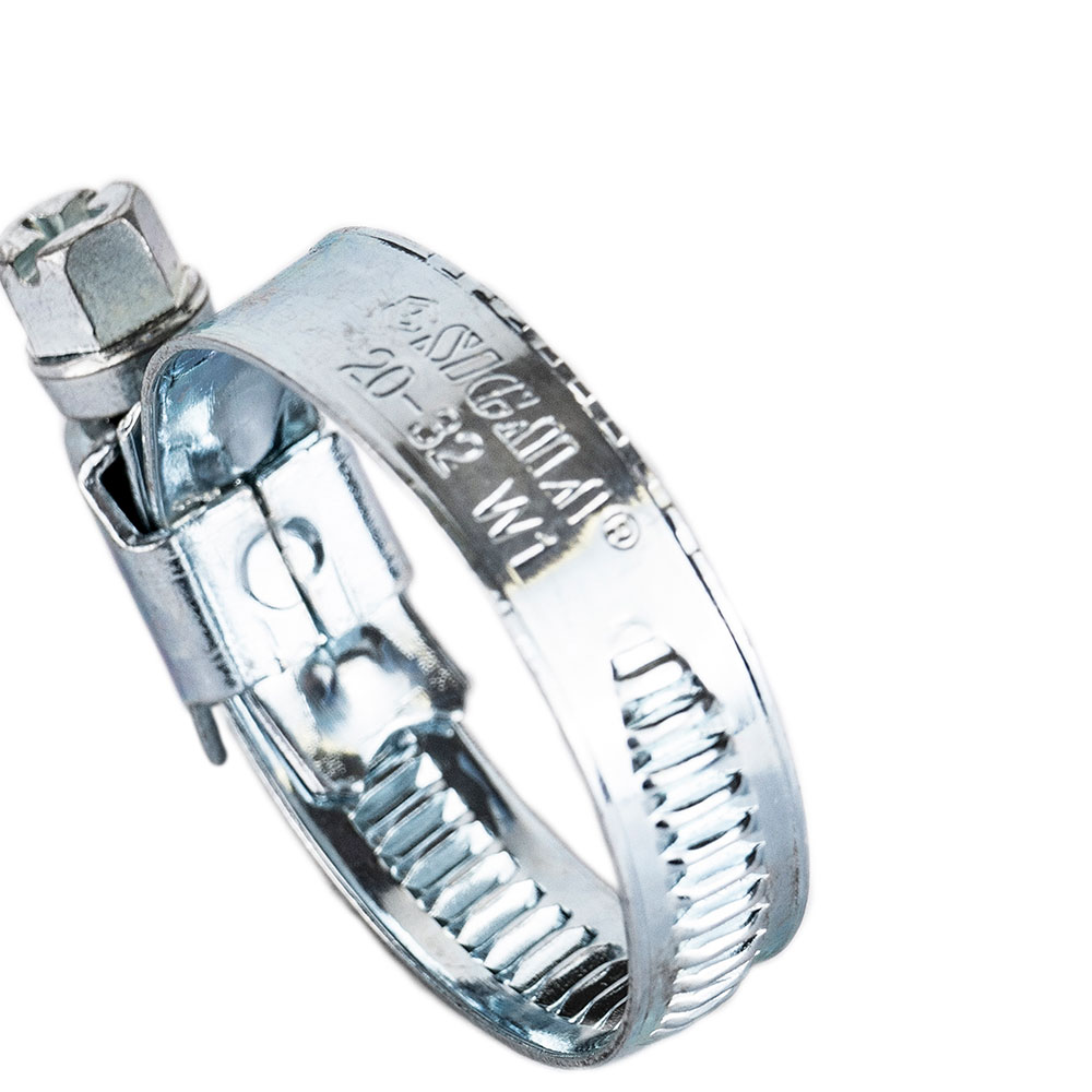 Хомут черв'ячний Sigma оцинкований 9 мм D20-32 мм 25 шт