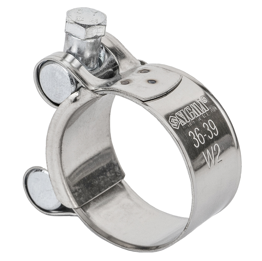 Хомут силовий Sigma нержавіючий 20 мм Ø36-39 мм