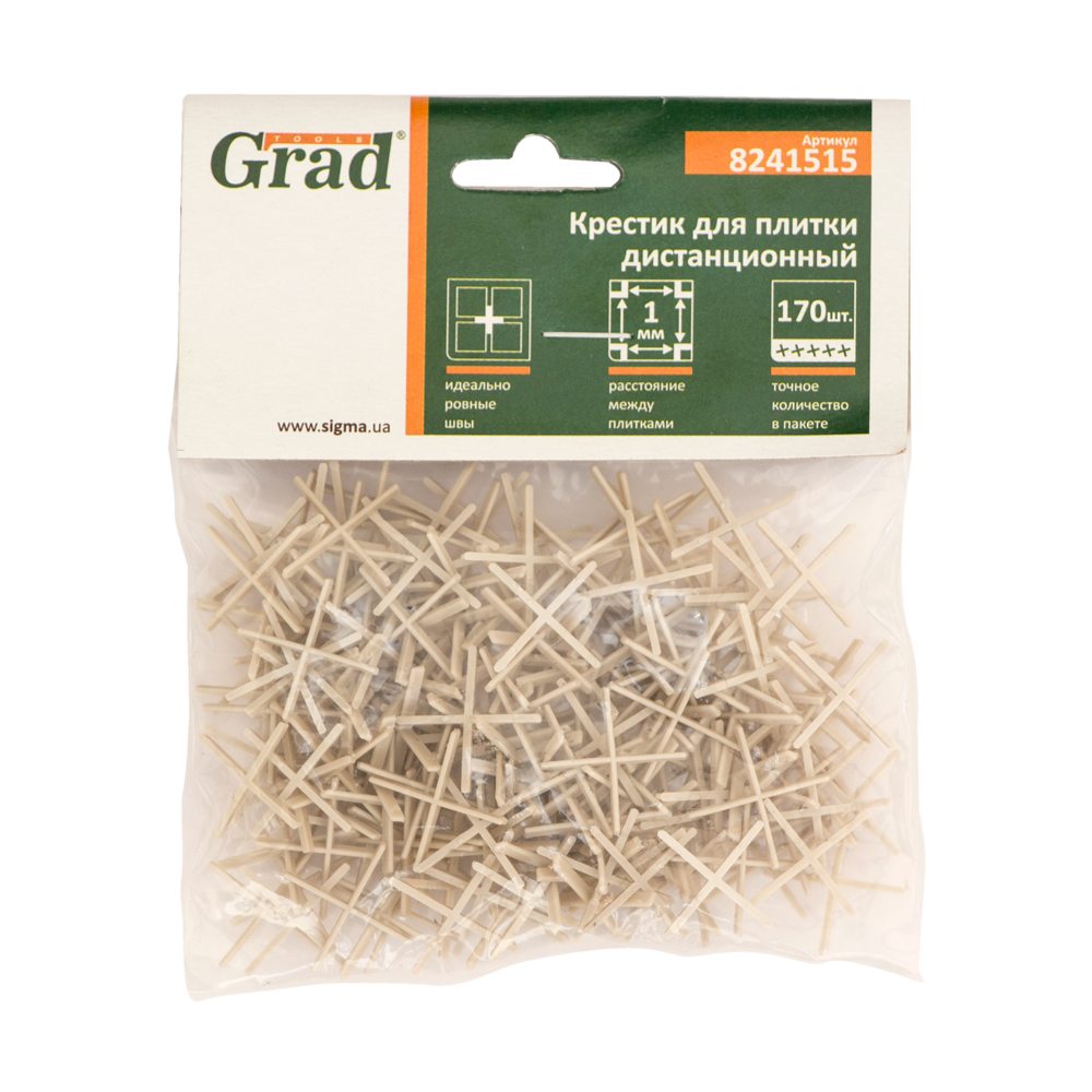 Крестик Grad дистанционный для плитки 1 мм 170 шт