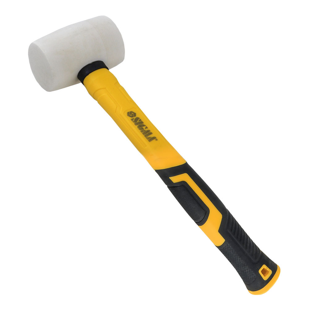 Киянка Sigma гумова біла 225 г фібергласова рукоятка